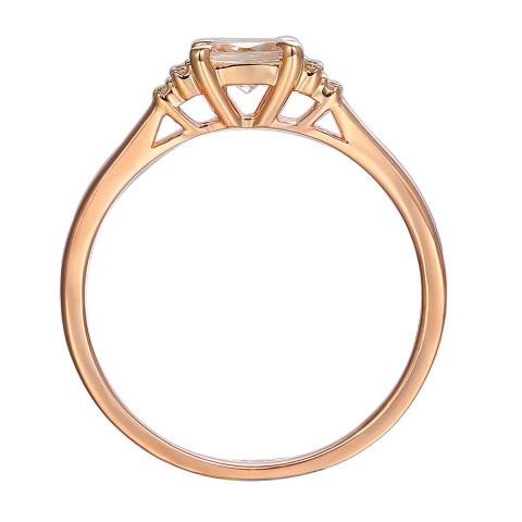 Pierścionek z morganitem i diamentami (R84146 R MR)