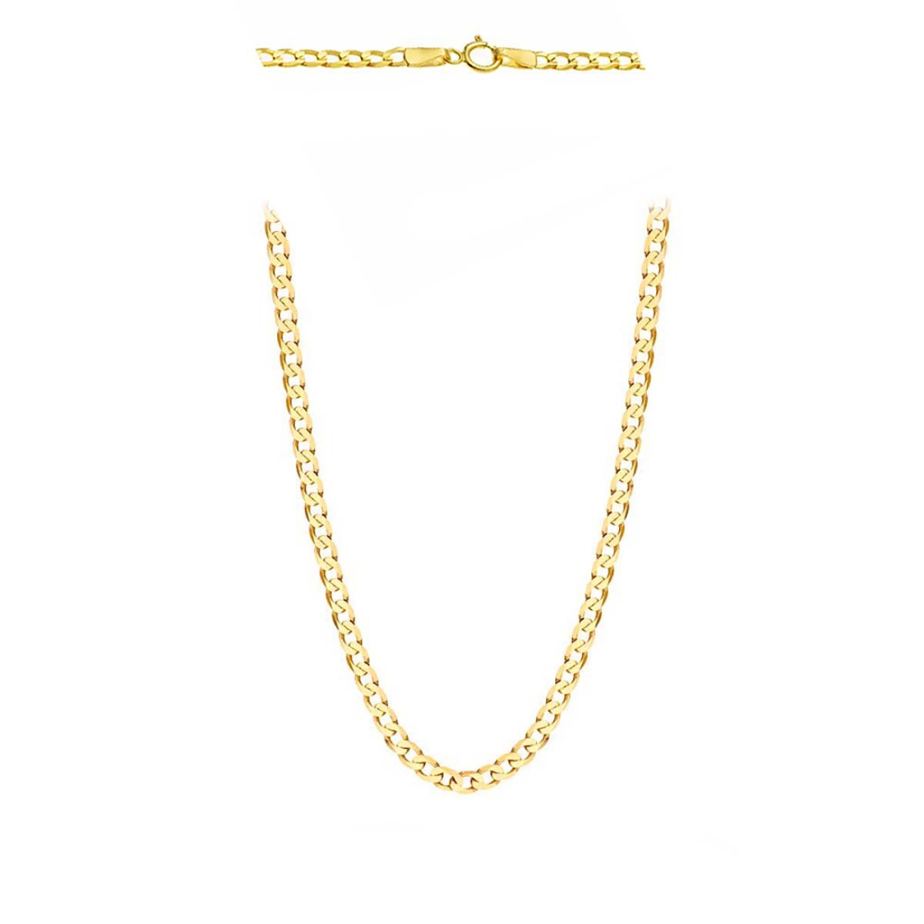 Łańcuszek złoty splot pancerka 45 cm 4,63g (N35 Y)