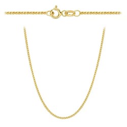 Łańcuszek z żółtego złota - splot lisi ogon - 50 cm (N25125 Y) - zdjęcie: 2