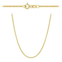 Łańcuszek z żółtego złota - splot lisi ogon - 45 cm - 1,09 g (N77775+Y+109)