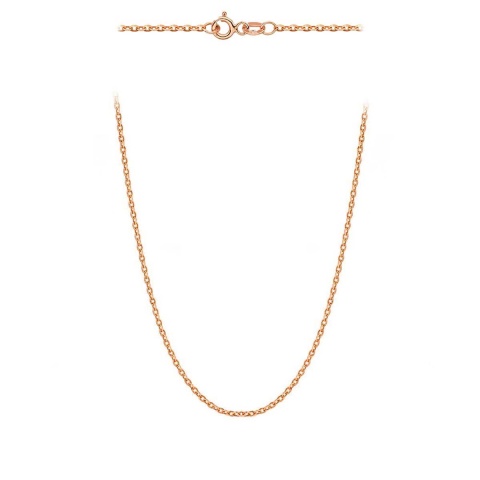 Łańcuszek różowe złoto splot rolo 45 cm (N07927 R)