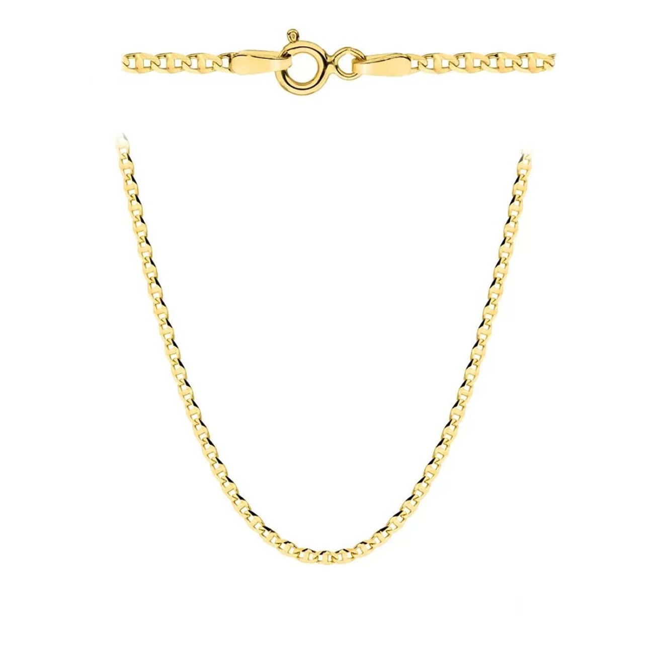 Łańcuszek z żółtego złota - splot gucci - 55 cm - 2,18 g (N88877 Y)