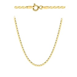 Łańcuszek z żółtego złota - splot gucci - 55 cm - 2,18 g (N88877 Y) - zdjęcie: 2