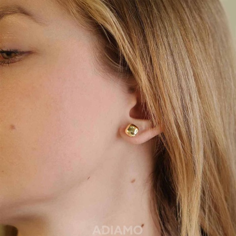 Kolczyki złote kwadraciki