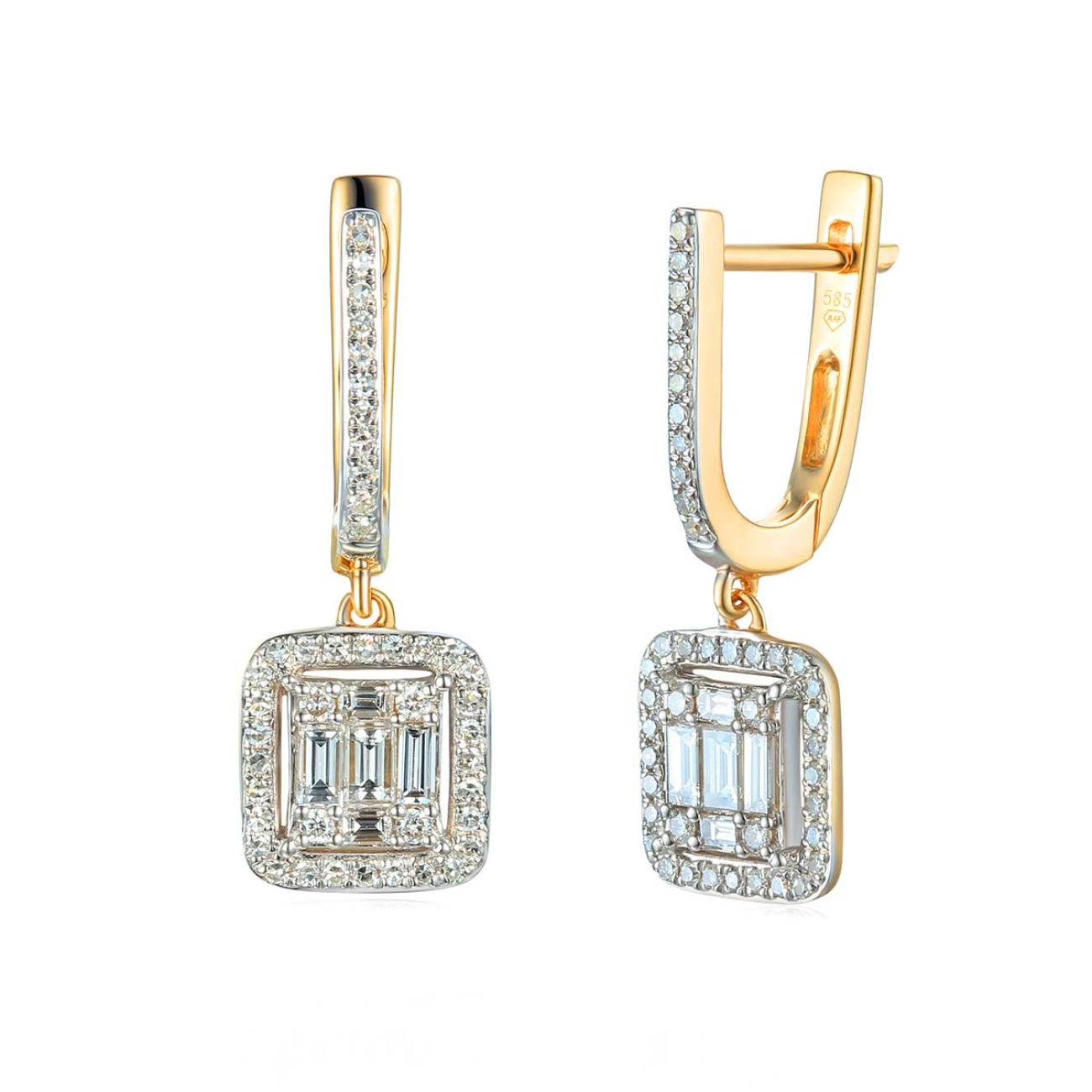 Kolczyki z diamentami (E52657 Y A)