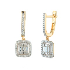 Kolczyki z diamentami (E52657 Y A)