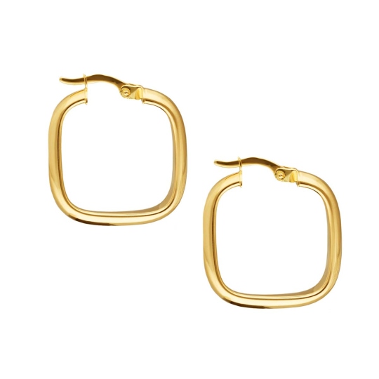 Kolczyki złote kwadraty (EKO1231 Y A)