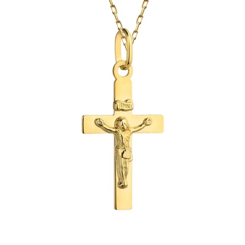 Zawieszka złota krzyżyk (P11031 Y)