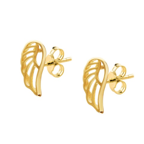 Kolczyki złote skrzydła