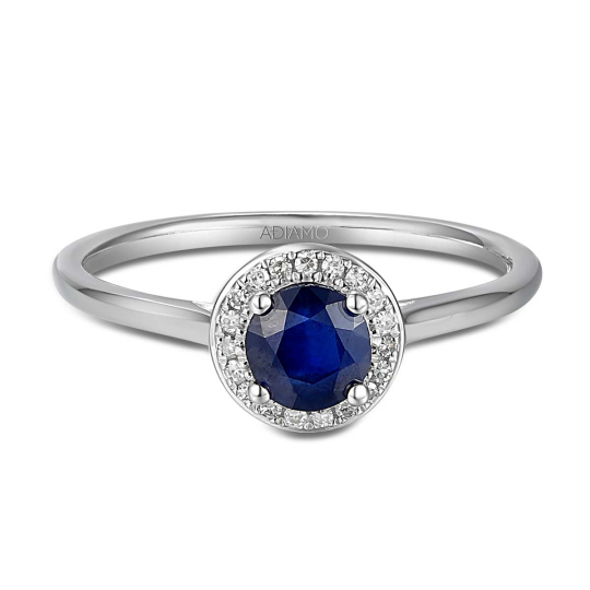 Pierścionek z szafirem i diamentami (R62900 W M SA): 10