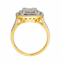 Pierścionek z diamentami (R81582 Y)