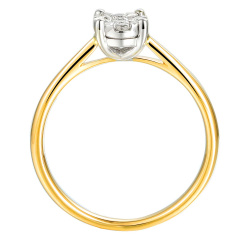 Pierścionek z diamentami (R65971 YW)