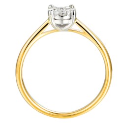 Pierścionek z diamentami (R65971 YW): 10 - zdjęcie: 4