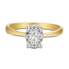 Pierścionek z diamentami (R65971 YW)