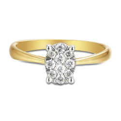 Pierścionek z diamentami (R65971 YW): 10 - zdjęcie: 4