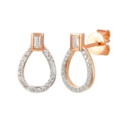 Kolczyki z diamentami (E67580 R S) - zdjęcie: 2