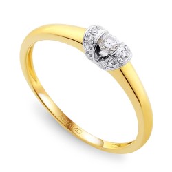 Pierścionek z diamentami (R44207 YW): 7 - zdjęcie: 2