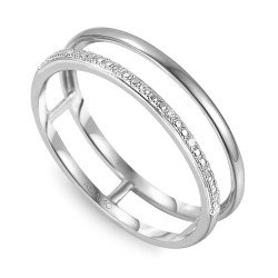 Pierścionek z diamentami (R70010 W): 7 - zdjęcie: 2