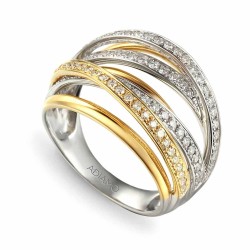 Pierścionek z diamentami (R44955 YW): 7 - zdjęcie: 2