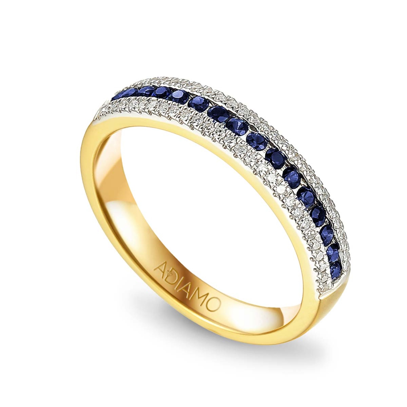 Pierścionek z szafirami i diamentami (R37083 Y SA): 7