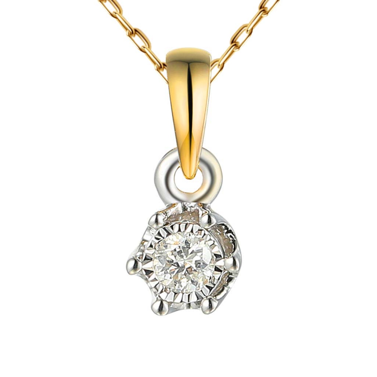 Zawieszka z diamentem (P88312 YW 0,05ct)