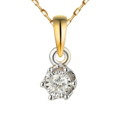 Zawieszka z diamentem (P88312 YW 0,05ct)