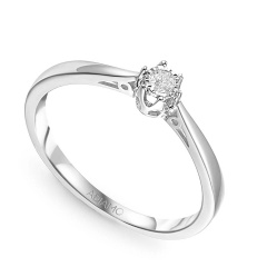Pierścionek z diamentem (R88312 W 0,05ct)