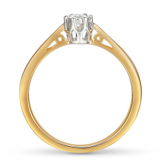 Pierścionek z diamentem (R88312 YW 0,08ct)