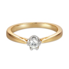 Pierścionek z diamentem (R88312 YW 0,08ct)