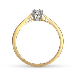 Pierścionek z diamentem (R88312 YW 0,06ct): 11 - zdjęcie: 5