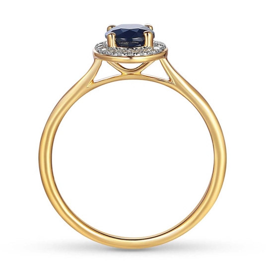 Pierścionek z szafirem i diamentami (R62900 Y M SA): 16