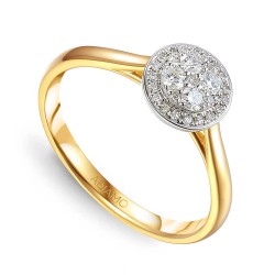 Pierścionek z diamentami (R59438 YW): 15 - zdjęcie: 2