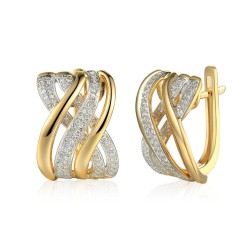 Kolczyki z diamentami (E67880 Y A) - zdjęcie: 2