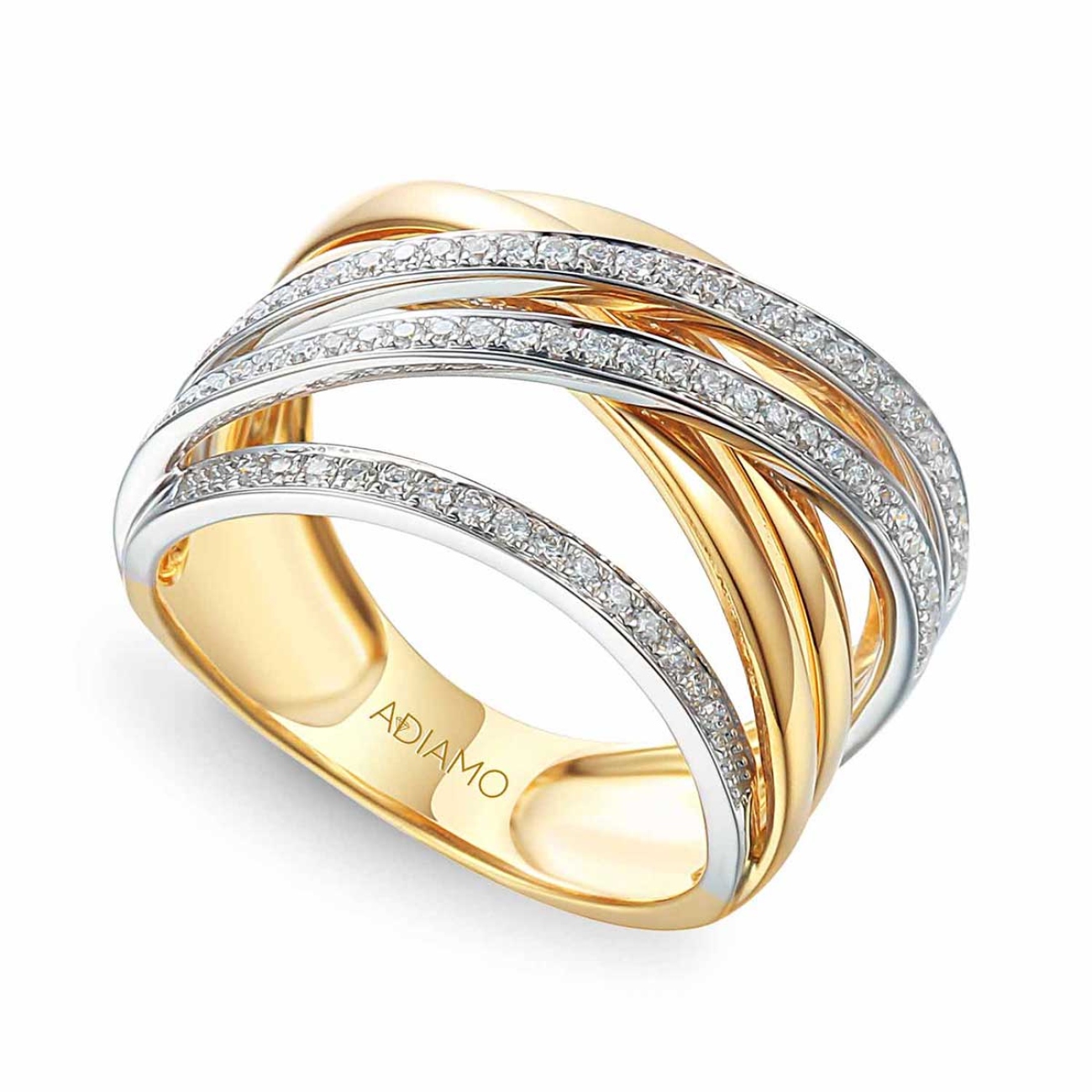 Pierścionek z diamentami (R36472 YW): 7