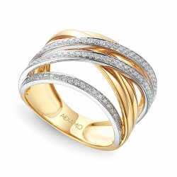 Pierścionek z diamentami (R36472 YW): 7 - zdjęcie: 2