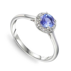 Pierścionek z tanzanitem i diamentami (R62900 W M T): 22 - zdjęcie: 2