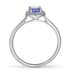 Pierścionek z tanzanitem i diamentami (R62900 W M T): 22 - zdjęcie: 3