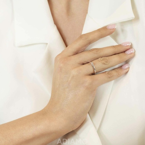 Pierścionek z diamentami (R69988 W 0,02ct)