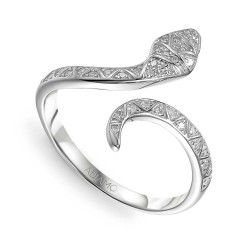 Pierścionek wąż z diamentami (R88794 W): 14 - zdjęcie: 2