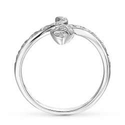 Pierścionek wąż z diamentami (R88794 W): 7 - zdjęcie: 5