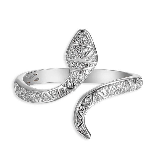 Pierścionek wąż z diamentami (R88794 W): 14