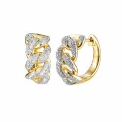 Kolczyki z diamentami (E91573 Y A) - zdjęcie: 2