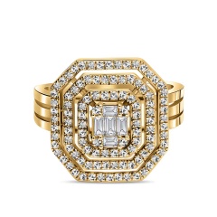 Pierścionek z diamentami (R81598 Y)