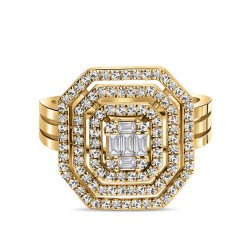 Pierścionek z diamentami (R81598 Y): 15 - zdjęcie: 3