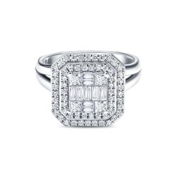 Pierścionek z diamentami (R81608 W): 10 - zdjęcie: 4