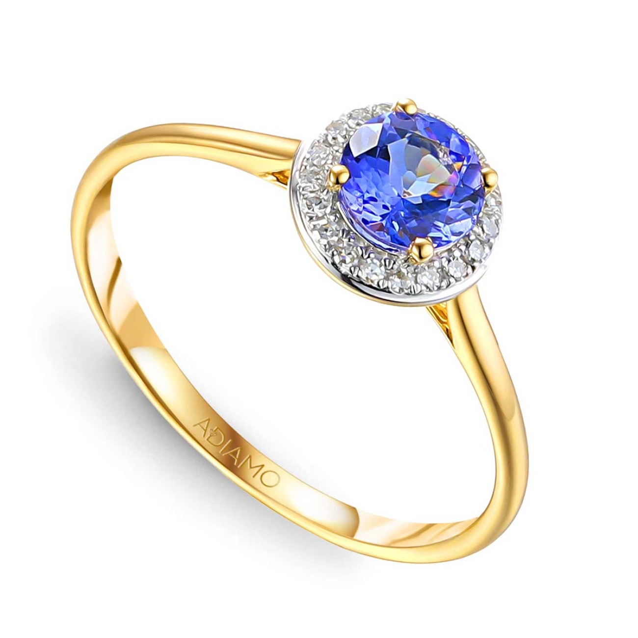 Pierścionek z tanzanitem i diamentami (R62900 Y M T): 22