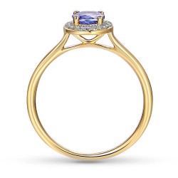Pierścionek z tanzanitem i diamentami (R62900 Y M T): 22 - zdjęcie: 3