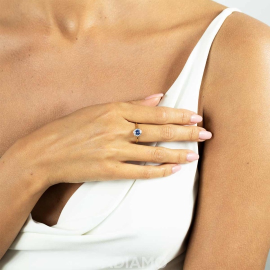 Pierścionek z tanzanitem i diamentami (R62900 Y M T): 22