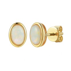 Kolczyki z opalami (E20720 Y S OP) - zdjęcie: 2