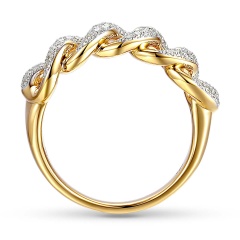 Pierścionek z diamentami (R91573 Y)